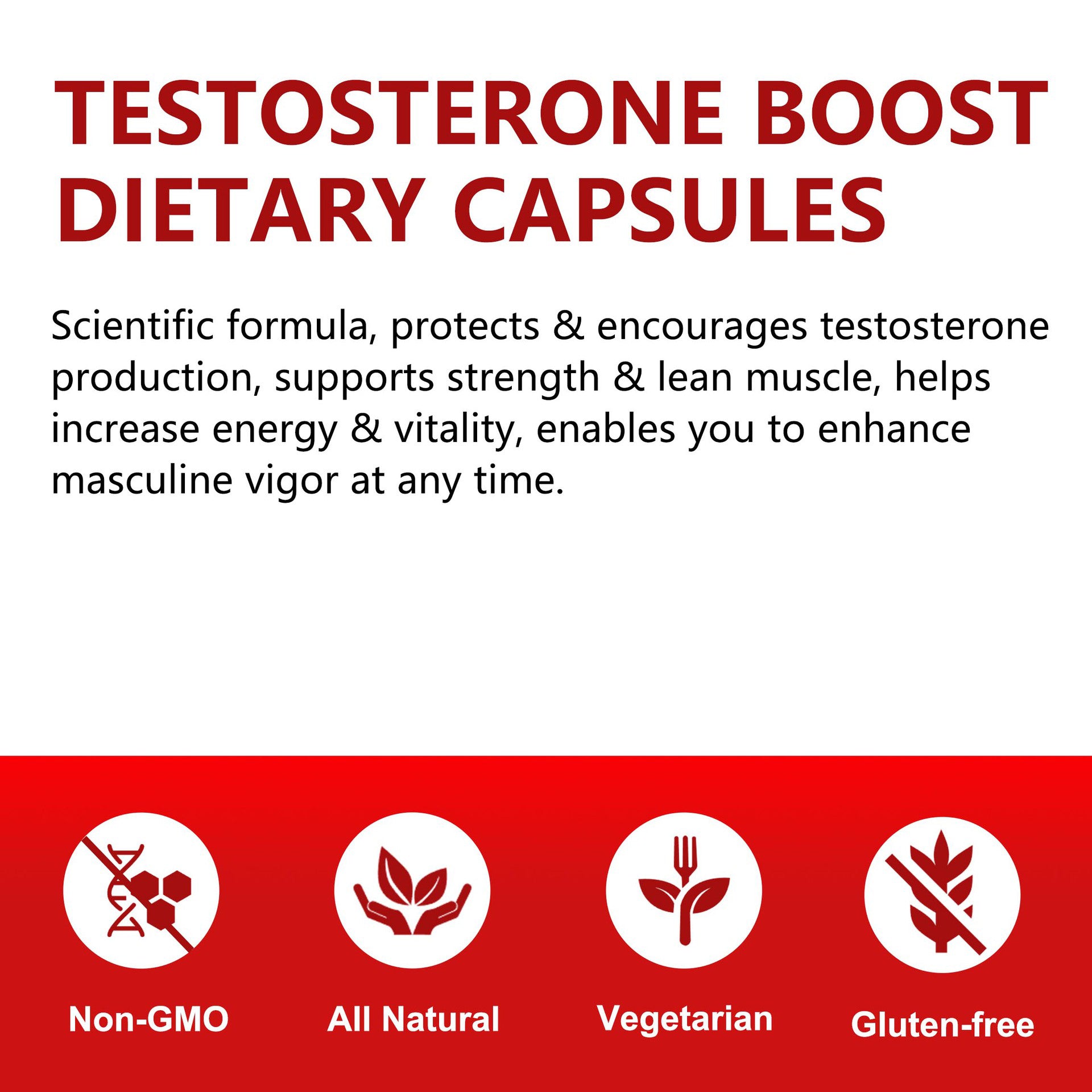 💪 Testosterone Boost – Extra Strength Capsules for Men