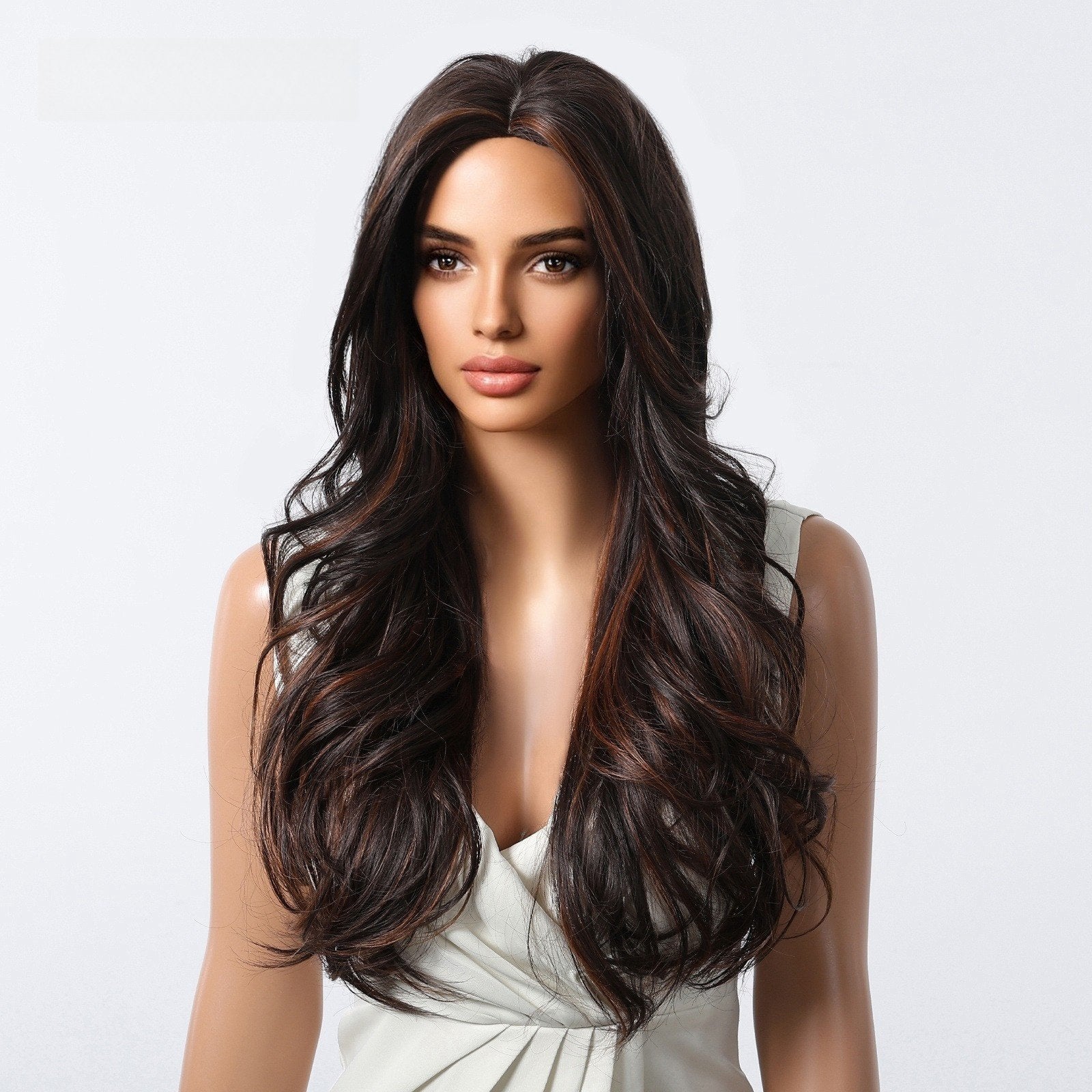 Jet Black 26-Inch Curly Wig - siarwg