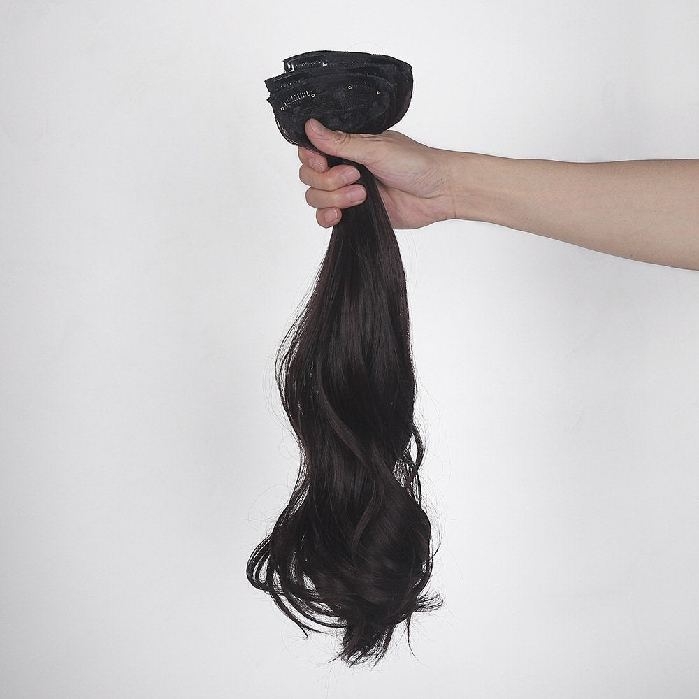 3-Piece Traceless Volume Set – Matte Finish Curly Hair Extensions - siarwg