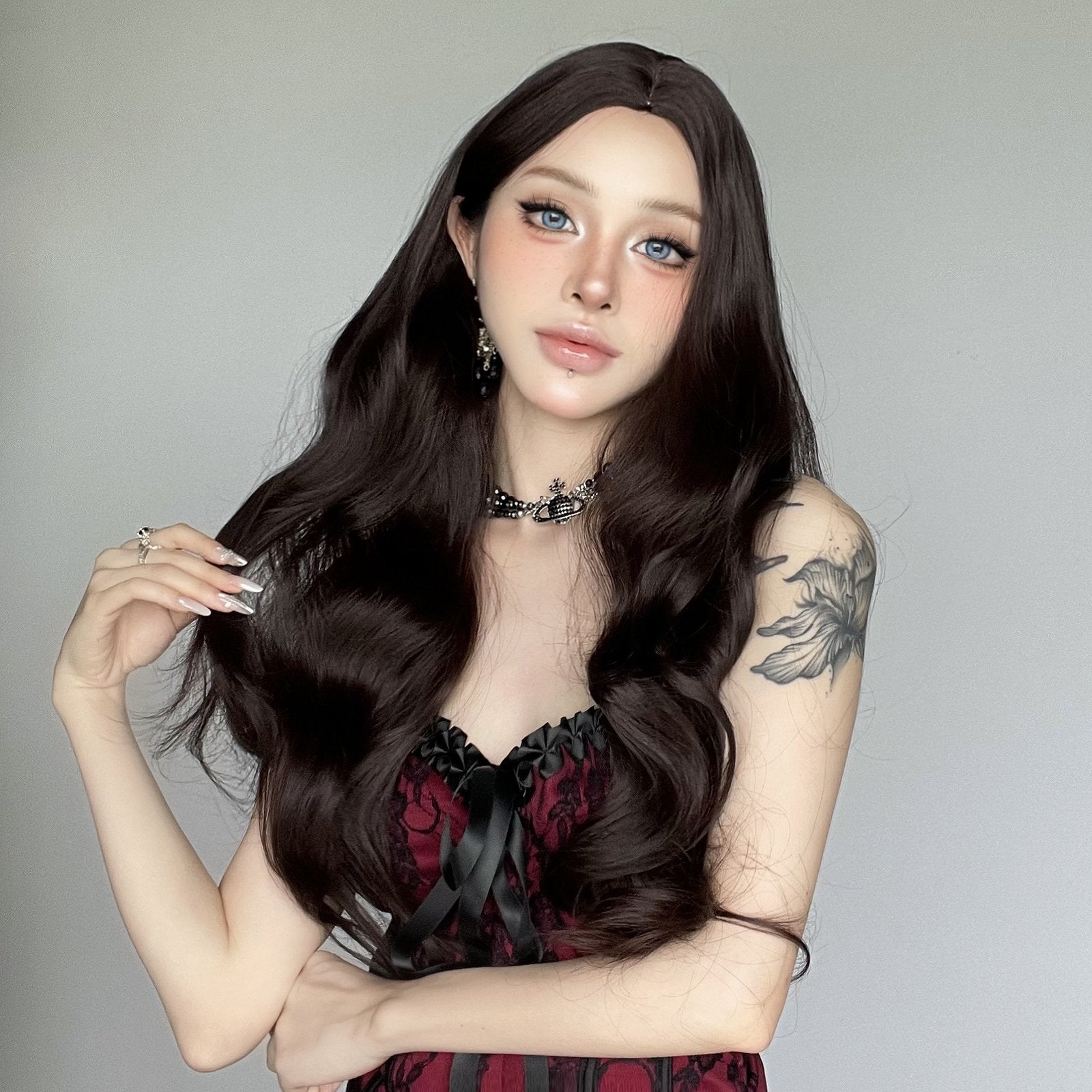 Korean Chestnut Brown Wig - siarwg