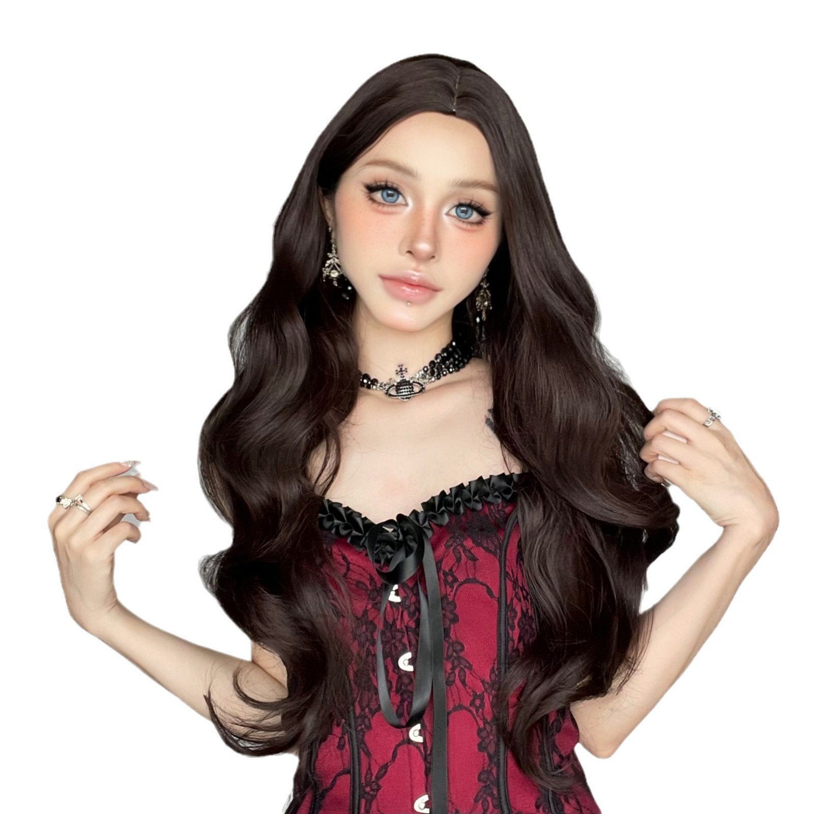 Korean Chestnut Brown Wig - siarwg