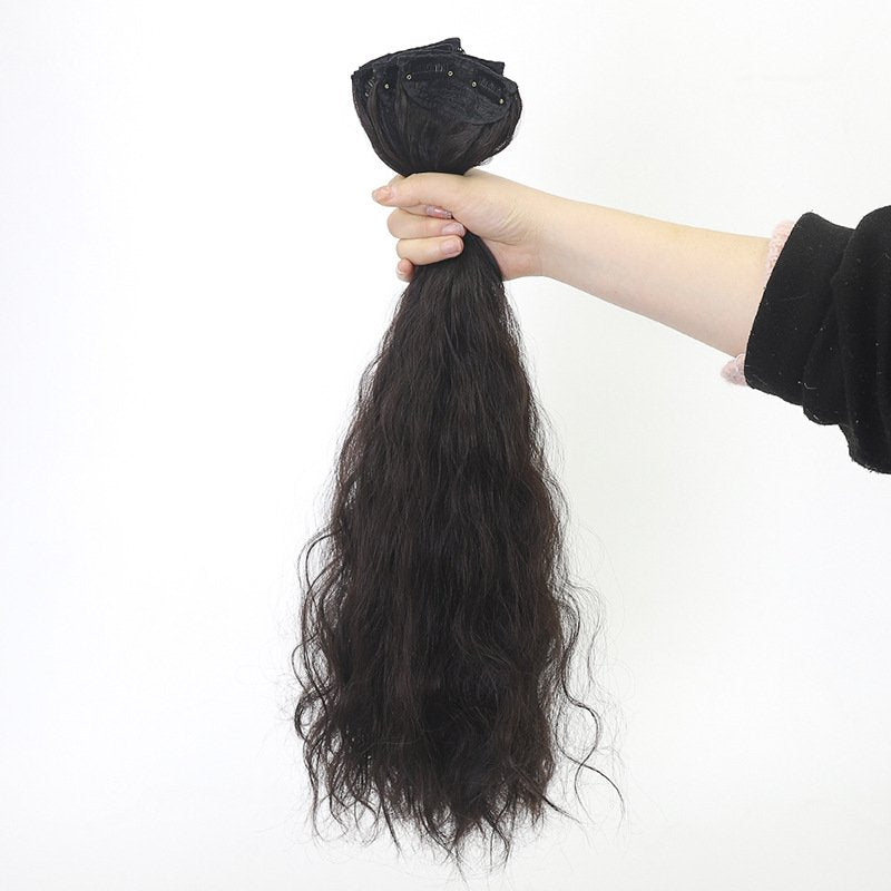 3-Piece Traceless Volume Set – Matte Finish Curly Hair Extensions - siarwg