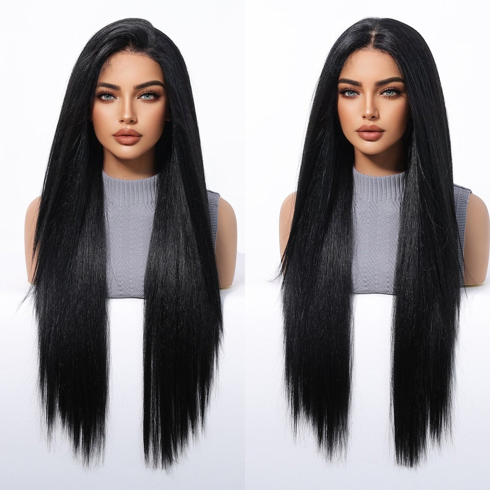 13*6 Natural Lace Black Long Straight - siarwg