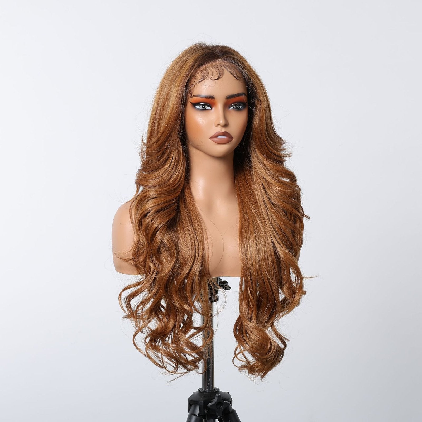 Free Parting Lace Wig - 13*6 Large AreaGradual White Gold - siarwg
