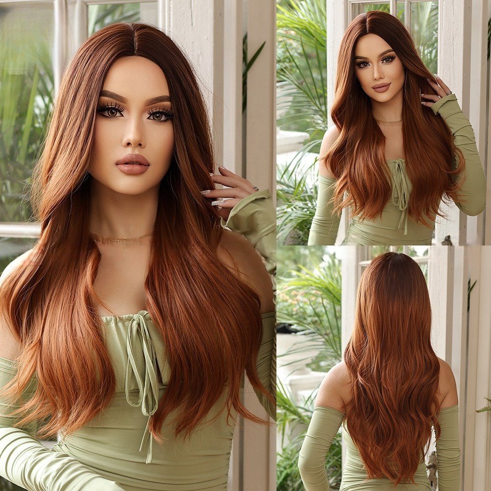 Big Waves Long Curly Wig Set - siarwg