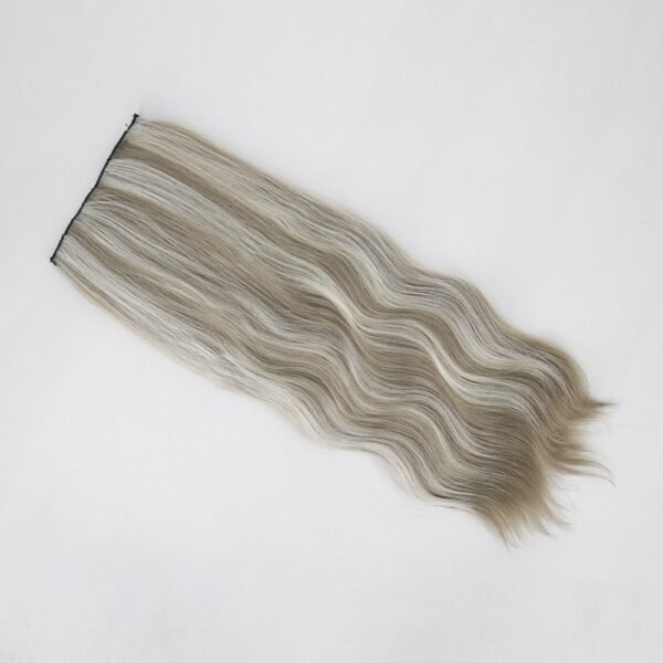 Wig - New European and American Curly Hair Water Ripple Piece with Four-Piece Clip for Chemical Fiber Extensions - Image 4