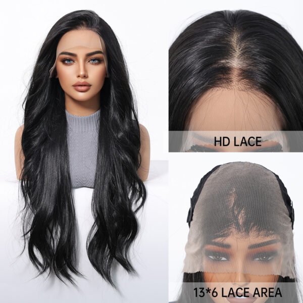 Lace Wig 13*6 Large Area Comfortable Breathable 30 Inch Long Curly Hair with Free Split Second Styling - Image 2