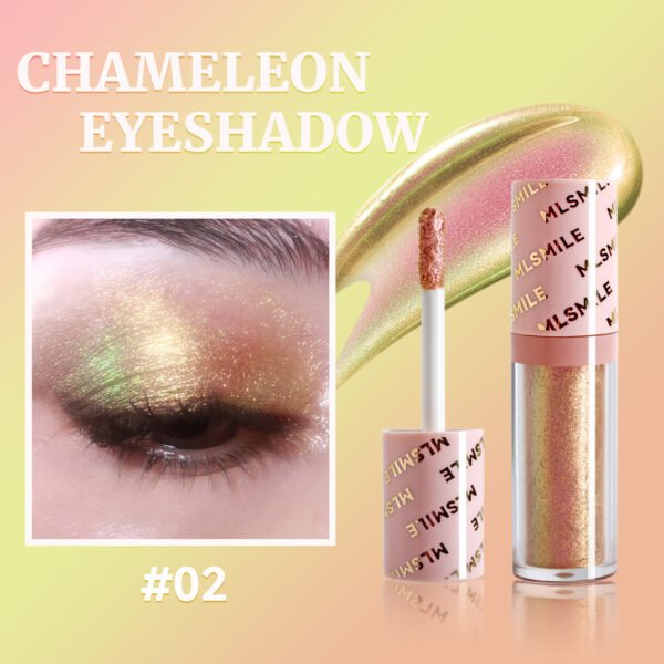 Chameleon Liquid Eyeshadow Pearlescent Burst Monochrome Polarized Metallic Eyeshadow Liquid - Image 5