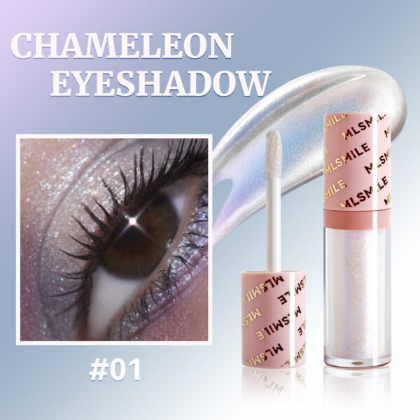 Chameleon Liquid Eyeshadow Pearlescent Burst Monochrome Polarized Metallic Eyeshadow Liquid - Image 4