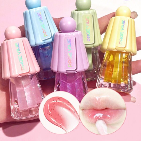 Ultra-Hydrating Jelly Lip Oil with XL Brush Plump, Smooth & Nourish Dry Lips Instantly