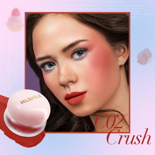 Jelly Lip Clay Matte Velvet Lip Glaze Dual-Purpose Blush Balm for Effortless All-Day Glam - Image 4