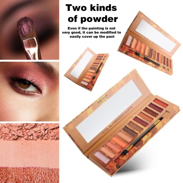 "Flame Style Eyeshadow: Earthy Hues with a Dazzling Pearlescent Twist" For the Bold & Effortlessly Chic Look - Image 4