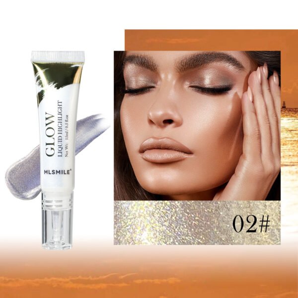 Liquid Highlighting & Finishing Fluid – Body & Face Illuminator | Natural Stereo Pearlescent Glow | Vegan, Buildable Radiance - Image 5