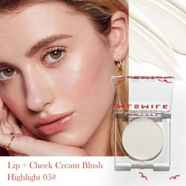 Blush Cream Matte Natural Highlight Finish Blush Easy Color Moisturizing Blush Palette - Image 2