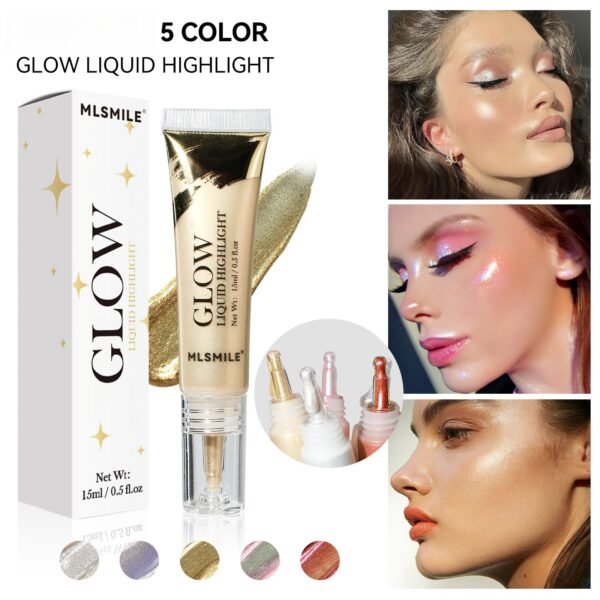 Liquid Highlighting & Finishing Fluid – Body & Face Illuminator | Natural Stereo Pearlescent Glow | Vegan, Buildable Radiance