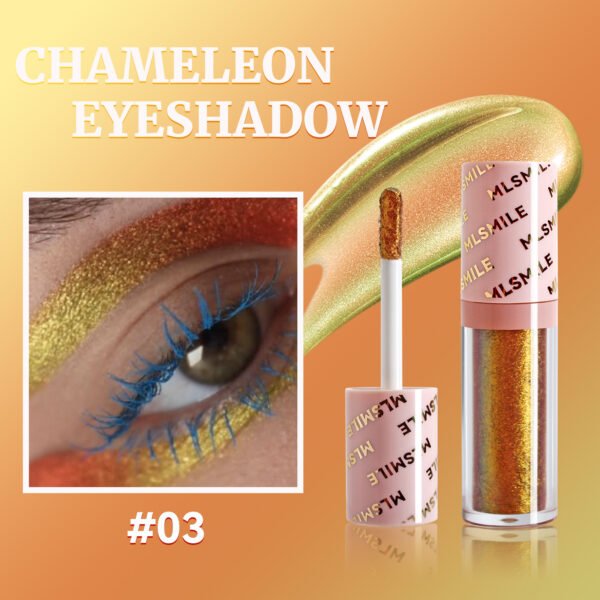 Chameleon Liquid Eyeshadow Pearlescent Burst Monochrome Polarized Metallic Eyeshadow Liquid - Image 6