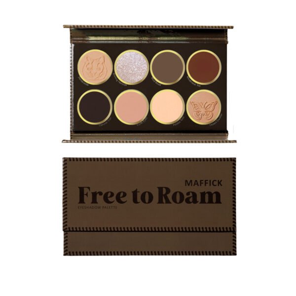 Free Roaming 8-Color Eyeshadow Palette Matte & Pearlescent Finish | Long-Lasting | Vegan & Cruelty-Free - Image 6