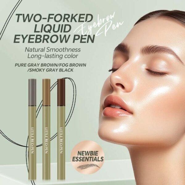 Bifurcated Eyebrow Pencil - Waterproof & Non-Smudge Ultra-Thin Brow Definer for Natural 3D Hair Strokes