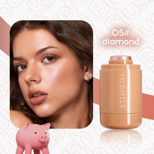 Pocket Blush Stick 6-Color Natural Highlight Brightening Portable Lip & Cheek Blush Cream Your All-in-One Glow On The Go! - Image 6