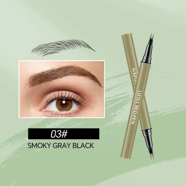 Bifurcated Eyebrow Pencil - Waterproof & Non-Smudge Ultra-Thin Brow Definer for Natural 3D Hair Strokes - Image 7