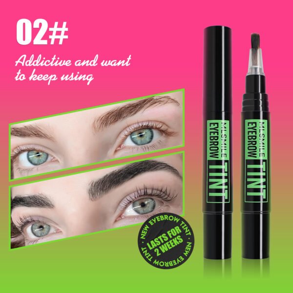 Professional Waterproof Eyebrow Tint - 24H Smudge-Proof & Natural-Looking Brows - Image 5