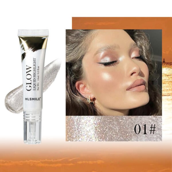 Liquid Highlighting & Finishing Fluid – Body & Face Illuminator | Natural Stereo Pearlescent Glow | Vegan, Buildable Radiance - Image 4